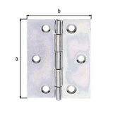 GAH Scharnier halbbreit 70x53 mm sendzimirverzinkt
