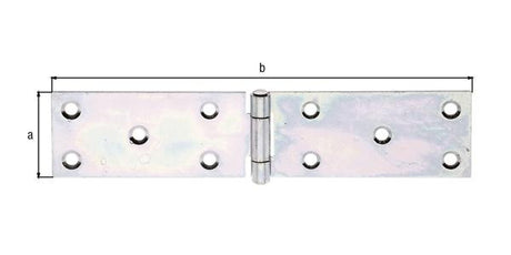 GAH Tischband Höhe 203 mm, Breite geöffnet 44 mm, Stahl sendzimirverzinkt