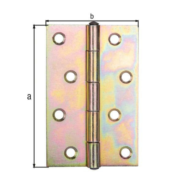 GAH Scharnier halbbreit 70x53 mm sendzimirverzinkt
