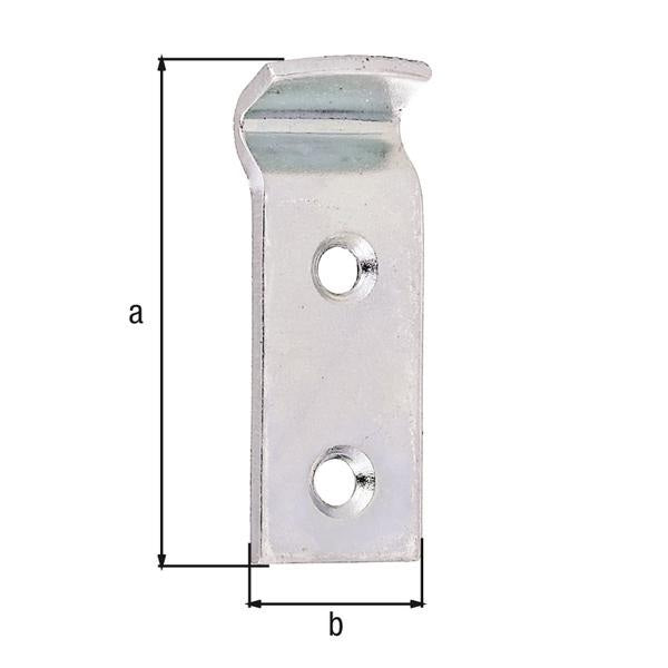 GAH Schließhaken für Kistenverschlüsse 32 mm gekröpft Stahl verzinkt 50 Stk.
