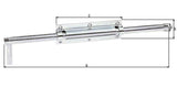 GAH Bolzen-Stangenriegel 400 mm Stahl verzinkt mit befestigter Schlaufe