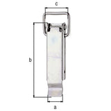 GAH Kistenverschluss 49 x 13 mm Stahl galv. verzinkt dickschichtpassiviert