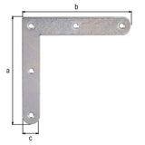 GAH Eckwinkel 120x120 mm, 20 mm breit, 2 mm Stahl galv. verz. dickschichtpassiviert