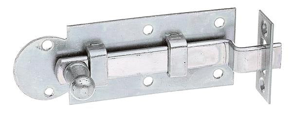 GAH Fensterriegel 80 mm gekröpft Stahl verzinkt mit Knopfgriff – 10 Stück