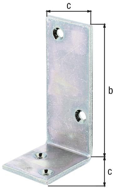 GAH Balkenwinkel ungleichschenklig 100x75x30 mm Stahl verzinkt 10 Stück