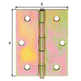 GAH Scharnier halbbreit 70x53 mm sendzimirverzinkt