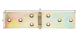 GAH Tischband 162 mm sendzimirverzinkt, 20 Stück, Stahl, vernieteter Edelstahlstift