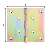 GAH Scharnier 100x100 mm sendzimirverzinkt Stahl 10 Stück