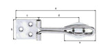 GAH Überfalle 93,5 mm Stahl galvanisch verzinkt – 10 Stück