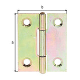 GAH Scharnier halbbreit 70x53 mm sendzimirverzinkt