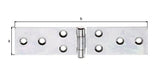 GAH Tischband 162 mm sendzimirverzinkt, 20 Stück, Stahl, vernieteter Edelstahlstift