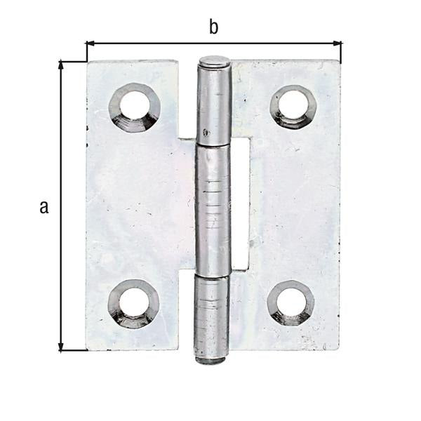 GAH Scharnier 31,5 x 26 mm sendzimirverzinkt, schmal