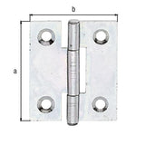 GAH Scharnier 31,5 x 26 mm sendzimirverzinkt, schmal