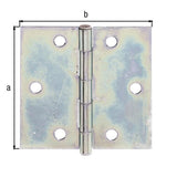 GAH Scharnier 100x100 mm sendzimirverzinkt Stahl 10 Stück