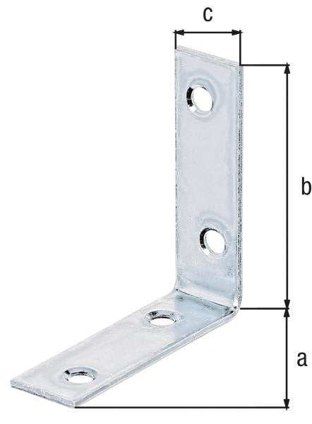 GAH Stuhlwinkel 25x25 mm Stahl sendzimirverzinkt