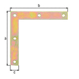 GAH Möbelwinkel 40 x 40 mm, Stahl sendzimirverzinkt