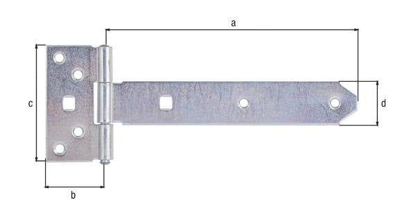 GAH Kreuzgehänge 192 x 45 mm Stahl galvanisch verzinkt dickschichtpassiviert