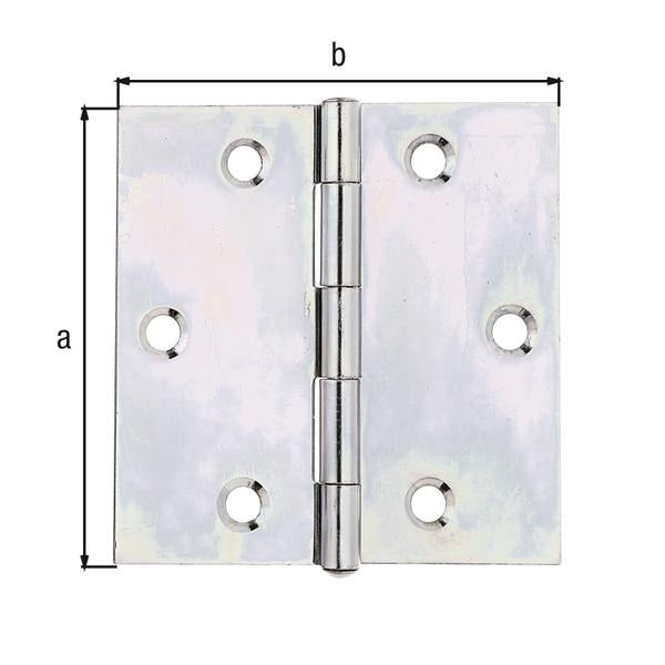 GAH Scharnier 100x100 mm sendzimirverzinkt Stahl 10 Stück