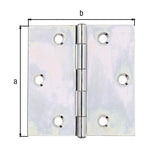 GAH Scharnier 100x100 mm sendzimirverzinkt Stahl 10 Stück