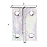 GAH Scharnier breit 81 mm x 128 mm Stahl sendzimirverzinkt