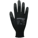 ASATEX Handschuhe Gr.8 weiß EN 388 PSA II Nylon mit PU-Beschichtung – 12 Paar