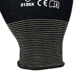 ASATEX Handschuhe Gr.7 schwarz Polyamid mit Soft-Polyurethan