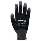 ASATEX Handschuhe Gr.7 schwarz Polyamid mit Soft-Polyurethan