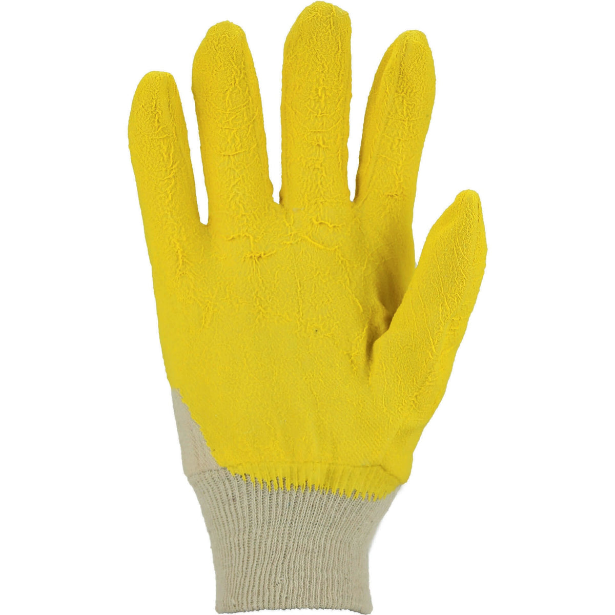 ASATEX Strickhandschuhe Gr. 10 gelb – Baumwolle mit Latex, PSA I