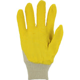 ASATEX Strickhandschuhe Gr. 10 gelb – Baumwolle mit Latex, PSA I