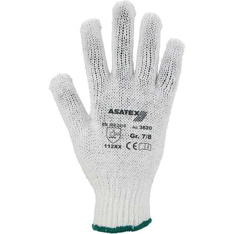 ASATEX Arbeitshandschuhe Gr. 9/10 weiß/blau EN 388 PSA II – 12 Paar