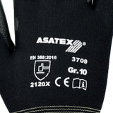 ASATEX Handschuhe Gr.7 schwarz Polyamid mit Soft-Polyurethan