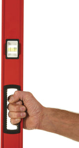 Wasserwaage REDSTICK Premium 120 cm MILWAUKEE – SHARPSITE Libelle, BACKBONE Metallblock