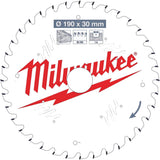 MILWAUKEE Kreissägeblatt 160 mm Z24 WZ – Dünne Schnittbreite für Akku-Handkreissägen