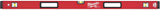Wasserwaage REDSTICK Premium 120 cm MILWAUKEE – SHARPSITE Libelle, BACKBONE Metallblock