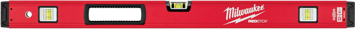 Wasserwaage REDSTICK Premium 120 cm MILWAUKEE – SHARPSITE Libelle, BACKBONE Metallblock