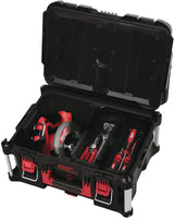 MILWAUKEE PACKOUT™ Koffer 411x561x165 mm Polymer schwarz-rot – IP65, Metallverstärkt