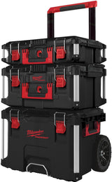 MILWAUKEE Packout Trolley Koffer Starter Set 3 – max. Traglast 113 kg, IP65, modular
