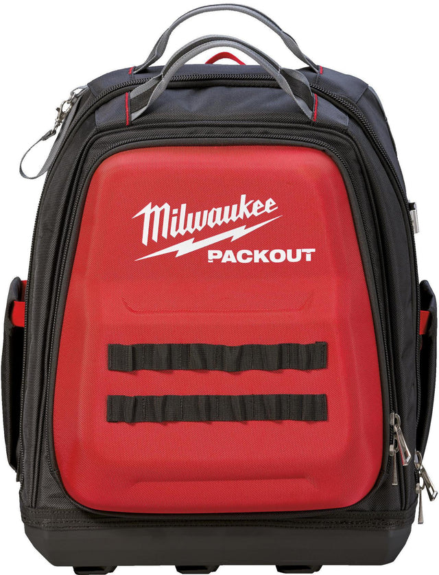 MILWAUKEE PACKOUT™ Werkzeugrucksack 292x381x508 mm Ballistic-Nylon schwarz-rot