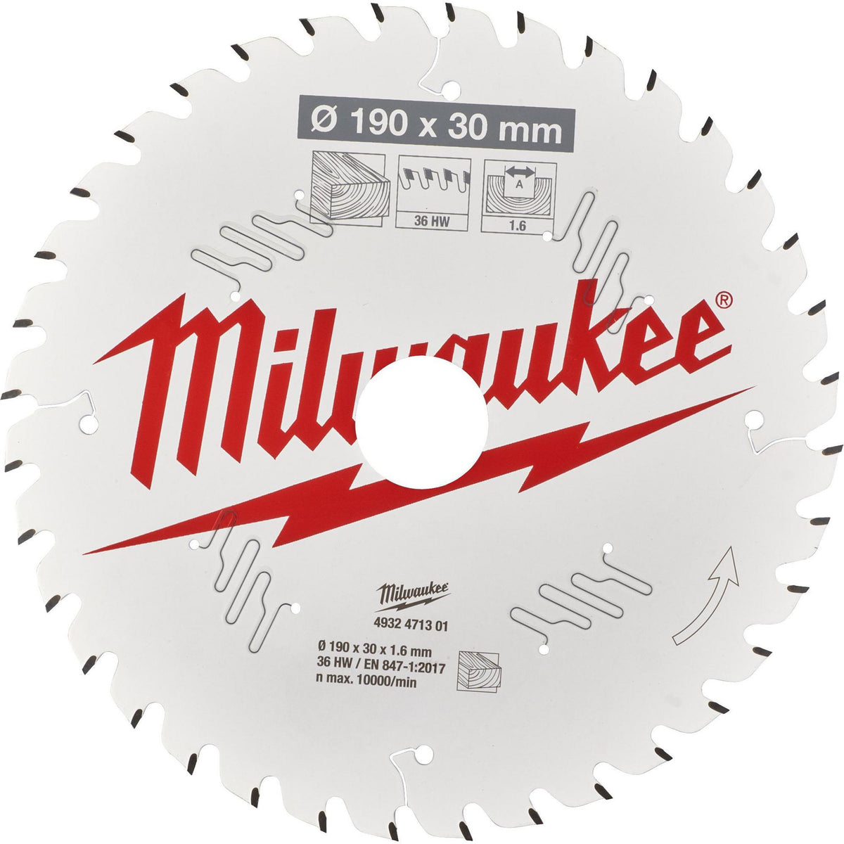 MILWAUKEE Kreissägeblatt 160 mm Z24 WZ – Dünne Schnittbreite für Akku-Handkreissägen