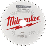 MILWAUKEE Kreissägeblatt 160 mm Z24 WZ – Dünne Schnittbreite für Akku-Handkreissägen