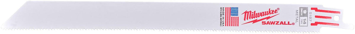 MILWAUKEE Säbelsägeblatt 100 mm Bi-Metall 8 % Kobalt 5 Stück S522EF