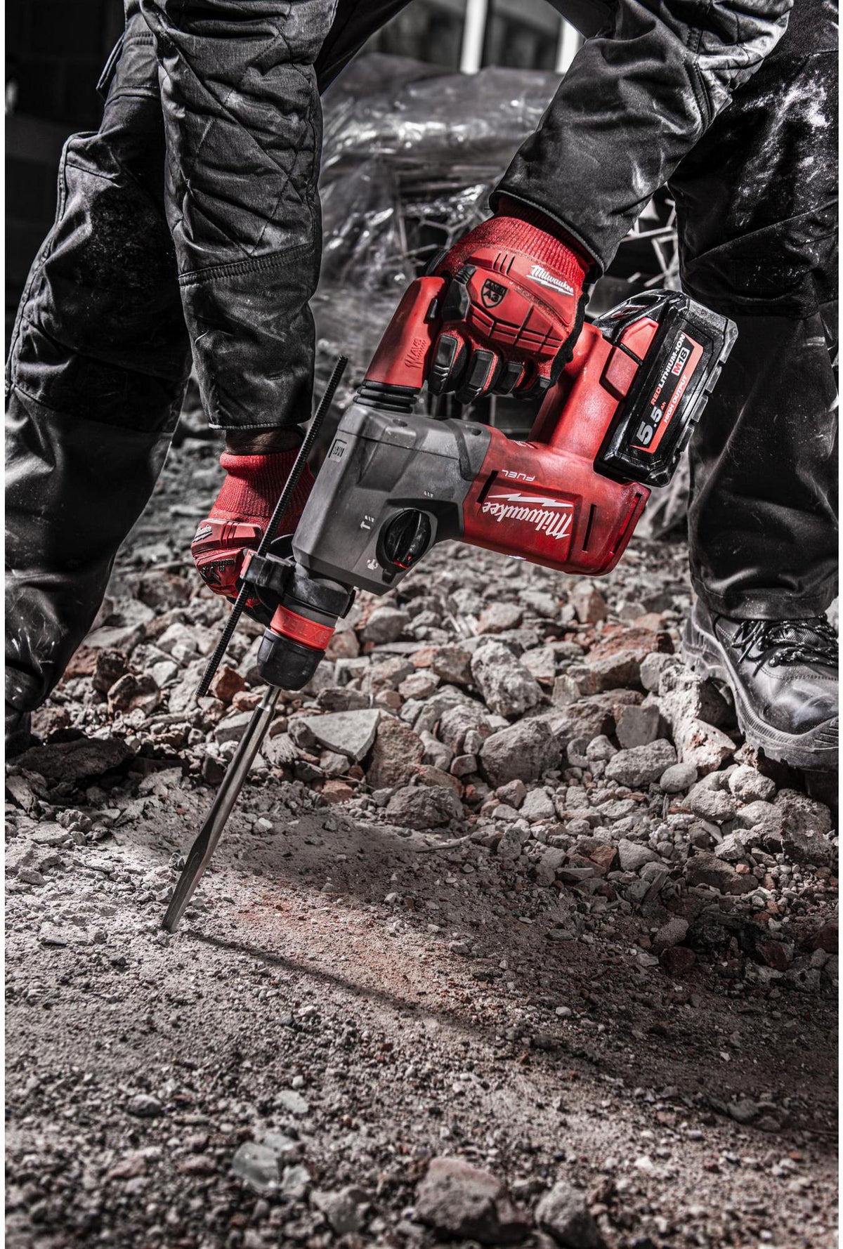 MILWAUKEE Spitzmeißel Premium SLEDGE 400 mm SDS-max mit selbstschärfender Spitze