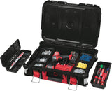 MILWAUKEE PACKOUT™ Koffer 411x561x165 mm Polymer schwarz-rot – IP65, Metallverstärkt