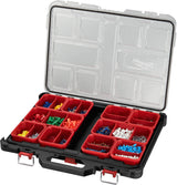MILWAUKEE PACKOUT Slim Organizer mit 10 Einsätzen – Modularer Sortierkoffer