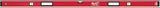 Wasserwaage REDSTICK Premium 120 cm MILWAUKEE – SHARPSITE Libelle, BACKBONE Metallblock