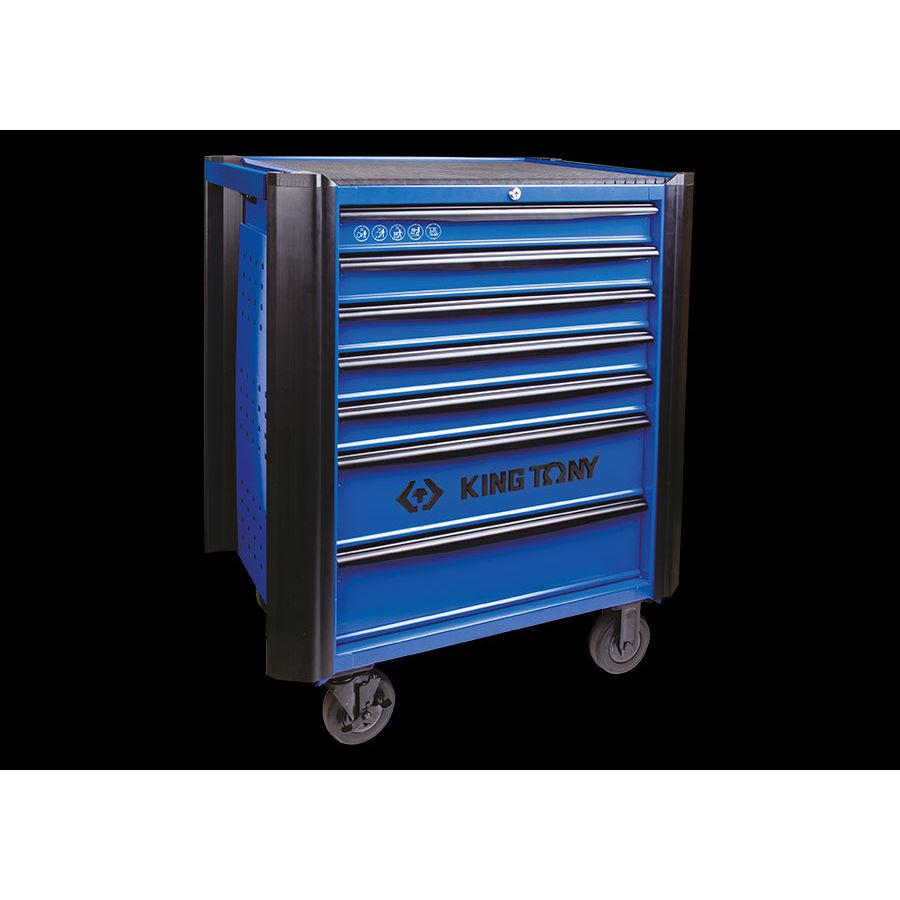 KING TONY Profi-Werkzeuge - Werkzeugwagen mit 7 Schubladen - Blau 876347BB