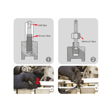 KING TONY Profi-Werkzeuge - Bolzenabzieher-Set - 25 tlg. 11225SQE