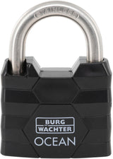 BURG-WÄCHTER Zylindervorhangschloss 490 NI 30, Messing, seewasserfest, 10er-Pack