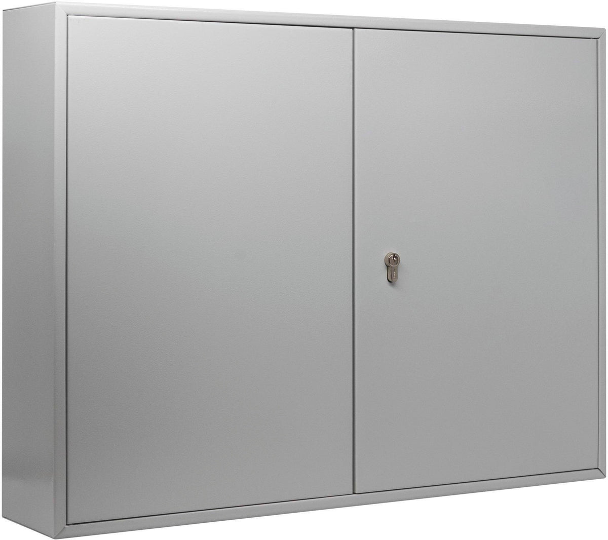 BURG-WÄCHTER Schlüsselschrank 6850/100 PZ mit Profilzylinder, 100 Haken, Stahl, grau, 550x377x80 mm