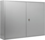 BURG-WÄCHTER Schlüsselschrank 6850/100 PZ mit Profilzylinder, 100 Haken, Stahl, grau, 550x377x80 mm